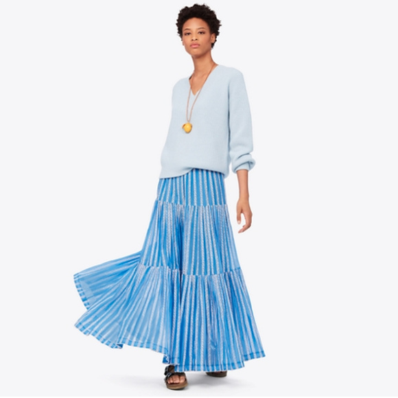 tory burch maxi skirt